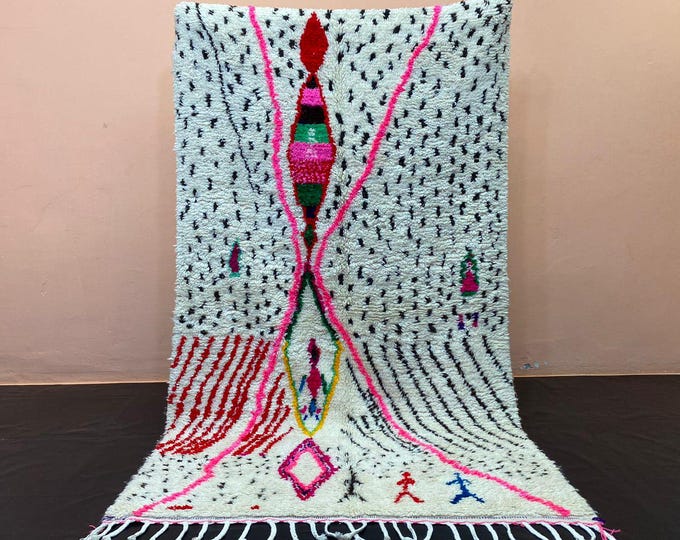 Pink Wool Rug Fabulous Housewarming Gifts Artisan Crafts Rug  Interio Decor RugVibrant Home Decor Berber Tapis