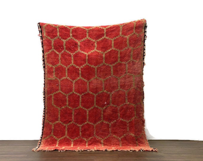 Traditinnel Oriental Rug Large Rug For Living Room Dining Room Rug Washable Machine Area Red Carpet 4.5x6.4 ft