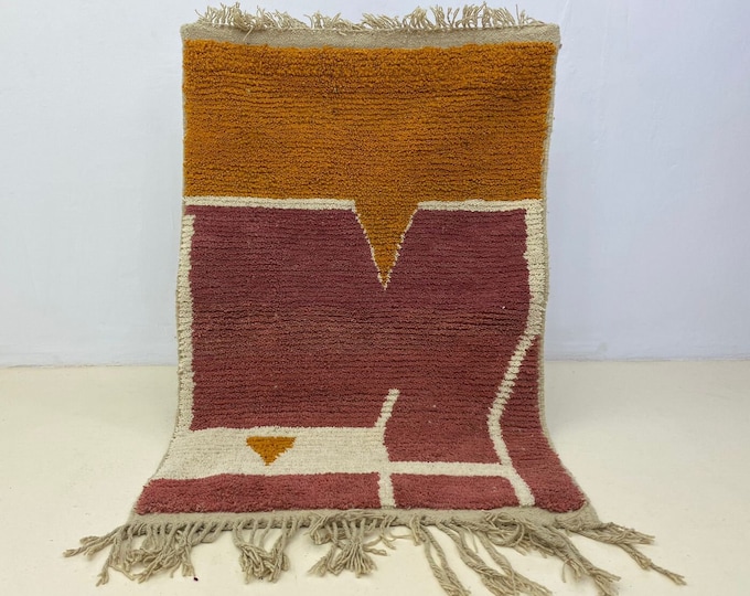 Custom Moroccan Runner Rug Farmhouse Runner Gorgeus Boujaad Rug Indoor Mat