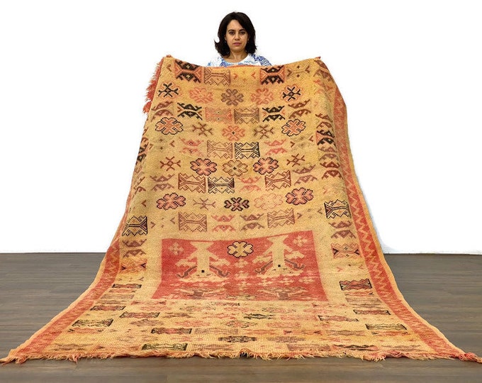 5x9 ft,70s MoroccanRunner Rug,Vintage Ben Ourain Rug,Entryway Ethic Berber Rug,Soft Entryway Kilim Area Rug