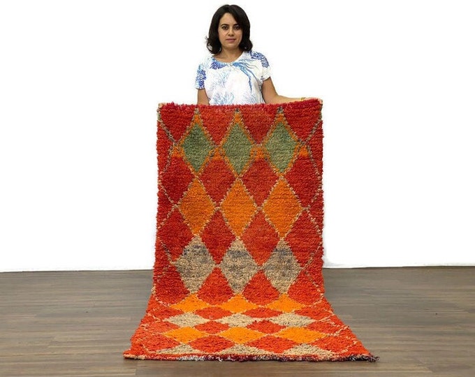2x7 ft,Moroccan Runner Rug,Berber Tribal Soft Rug,Living Room Rug,Entryway Soft Area Rug,Sold Nursery Carpet