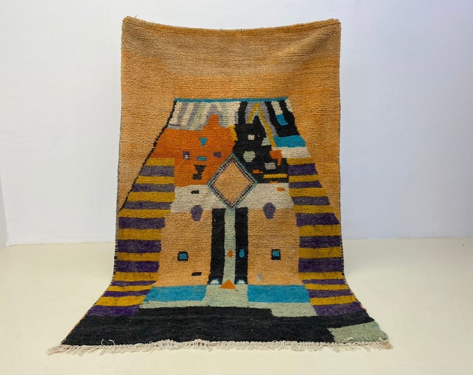 Modern Artwork Rug Custom Artisanal Soft Cushion Floor Rug Handmade Entryway Runner