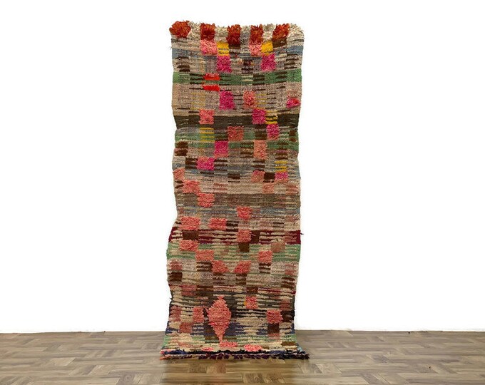 2x6 ft,Entryway Checker Rug,Nustic Floor Cherouite Runner,Abstract Handcraft Sofa Rug,Shag Checkeboard Runner