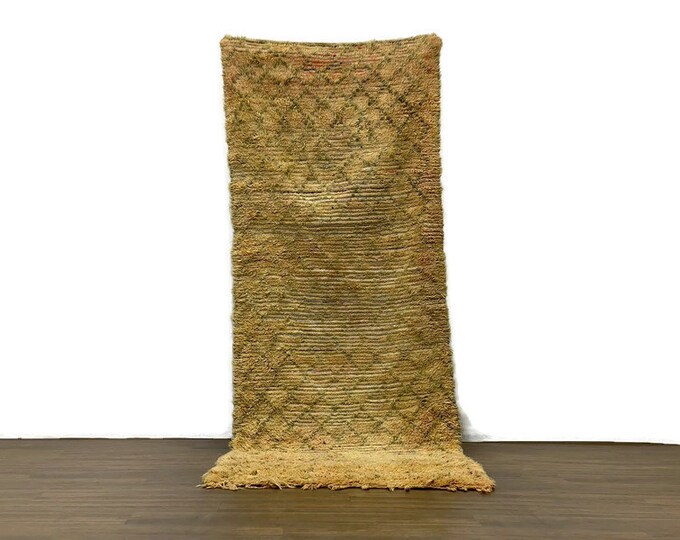 Authentic Runner Vintage Carpet Traditional Rug Handwoven  Shag Area Bedroom Runner  9'7FTx3'3'FT Soft
