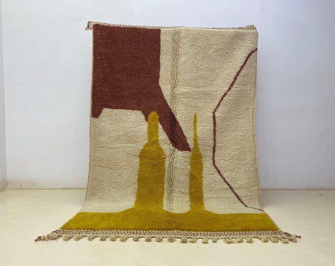 Custom Moroccan Rug Handamde  Carpet Orange Stair Runner Farmhouse Rug Beni Ourain Rug Soft Wool Area ALL/SIZE