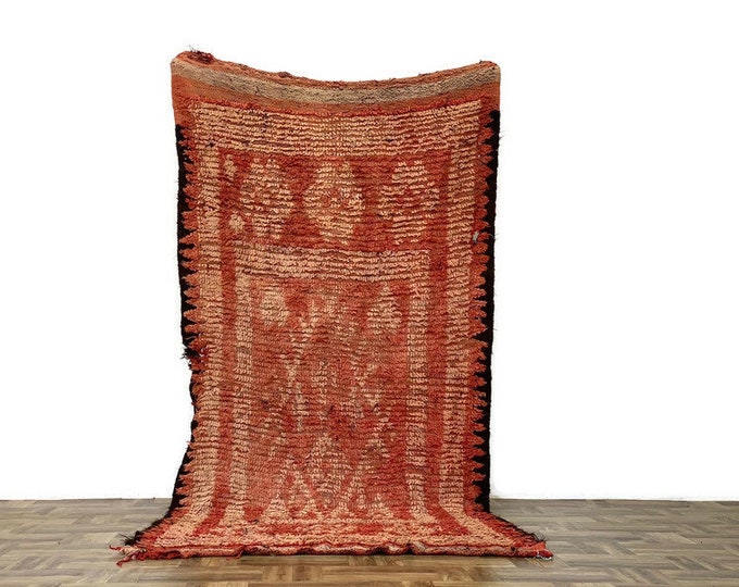 Organic Berber Rug, Soft Moroccan Rug, Living Room Rug, Entryway Soft Kilim Rug,FlatWeave Rug
