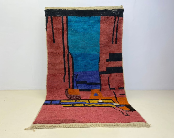 Gorgeous Bujaad Rug Fluffy Farmhouse Runner Beni Ourain Area Shaggy Handmade Custom Rug