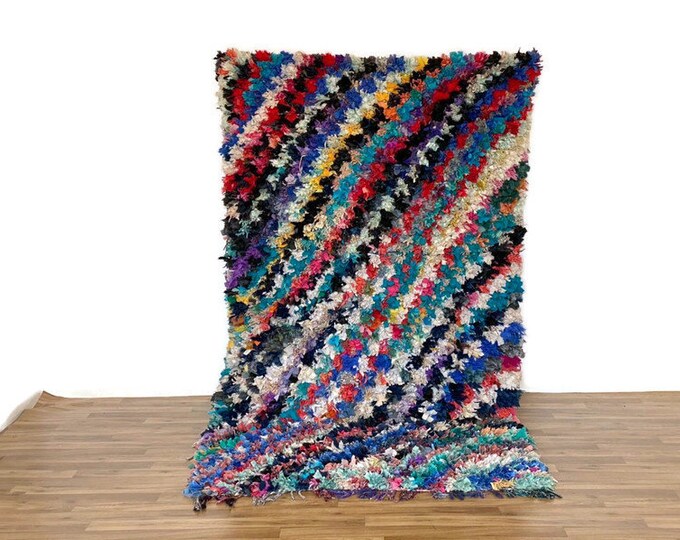 4.6x8 ft,Vintage Checkered Runner,Checkboard Rug,Shaggy Moroccan Runner Rug,Stylish Floor Decor,Outdoor Inddor Runner,
