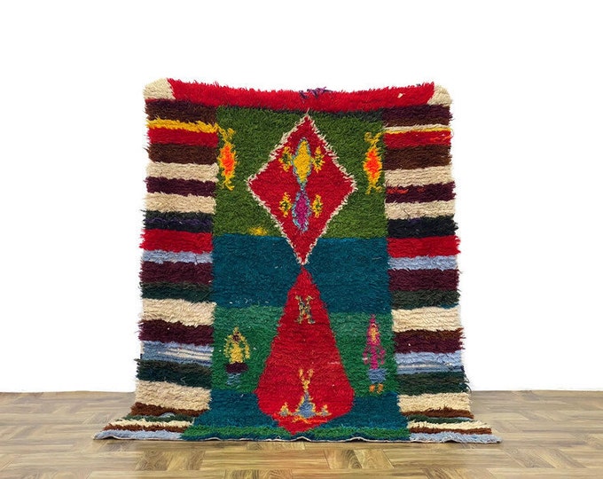 Nursery Area Rug ,Soft Moroccan Rug, Bedroom Rug,Floor Pouf, Living Room Rug ,Outdoor Rug