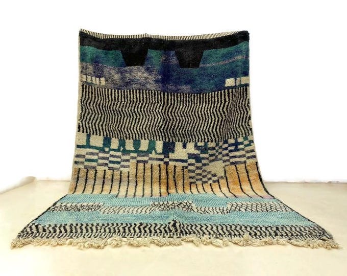 Custom Moroccan  Rug Shaggy  Beni Ourain Rug Berber Wool Rug For Living Room Berber Area