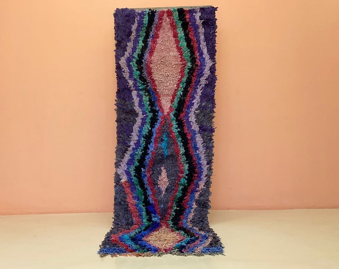 Artisanal Teppish Morokko Runner Rug Boho Kilim Stair Carpet Vintage  Indoor Rug 2.7x9 ft