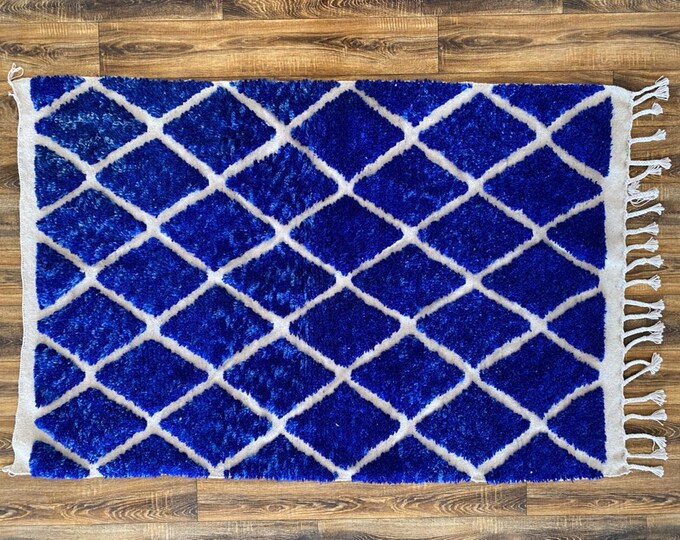 Beni Ourain  Rug Handmade Carpet Shaggy  Area Stunning Hallway 6x4 Feet