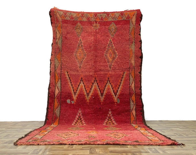 5x11 ft,Nursery Area Rug, Soft Moroccan Rug, Bedroom Rug, Entryway Soft Kilim Rug,Ruted Color Rug,Handmade