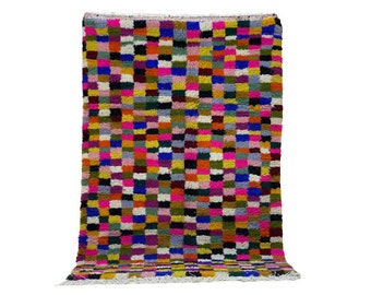 Colorful Custom Check Runner Rug,Luxurious Bedroom Rug,Soft New Carpet /ALL SIZE