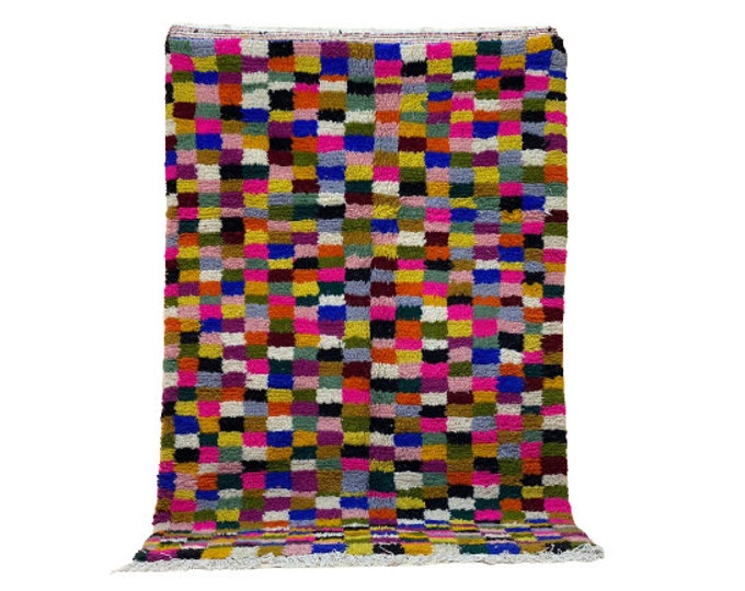 Colorful Custom Check Runner Rug,Luxurious Bedroom Rug,Soft New Carpet /ALL SIZE