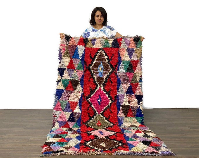 Lounge Rug ,Soft Rug ,Kilim Moroccan Rug,Bedroom Rug,Living Room Rug ,Diamond Pattern Carpet