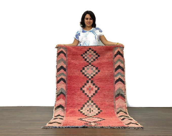 3x6 ft,Entryway Kilim Rug,Beber Moroccan Rug,Living Room Rug,Nursery Kilim Rug,Bohemian Wool Rug