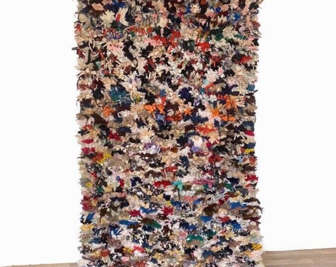 Shaggy Handmde Runner,Moroccan Runner Rug,Vintage runner,Living Room Rug,3'x6'5 ft
