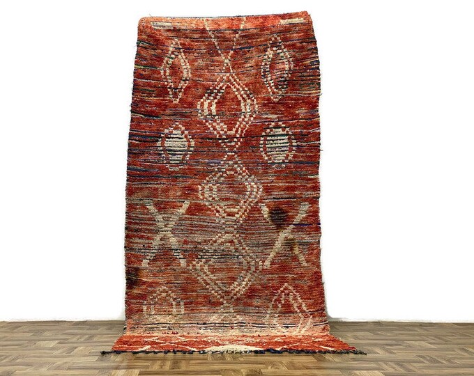 Gorgeous Rug Teppiche Runner Berber Carpet (104x48 inch) Handmade  Hallway  Boucherouite Colorful