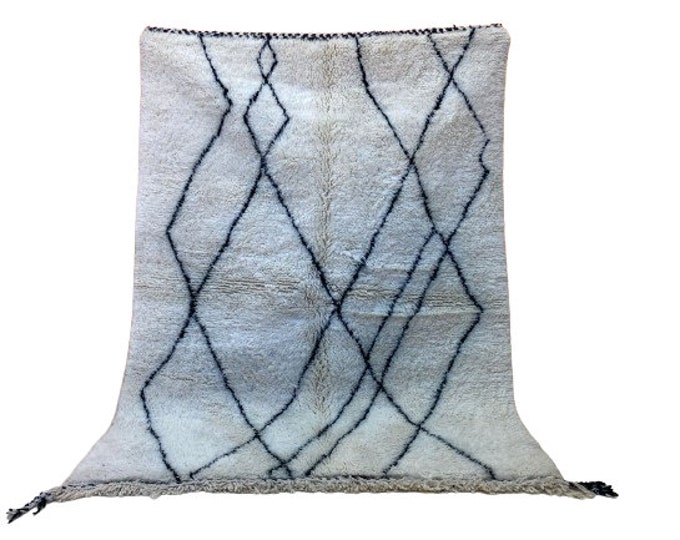 Custom Boujaad Rug Bohemian Wool Runner Rug Modern Artwork Authentic Rug Berber Area