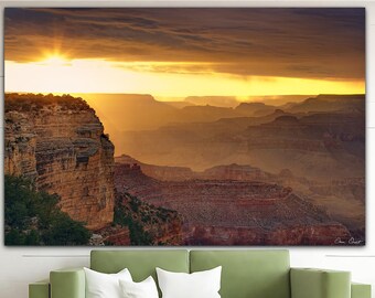 Grand Canyon Print on Canvas Sunrise Poster Multi Panel Wall Art Desert Print Magic Landscape Print National Park Poster Gift for Travelers