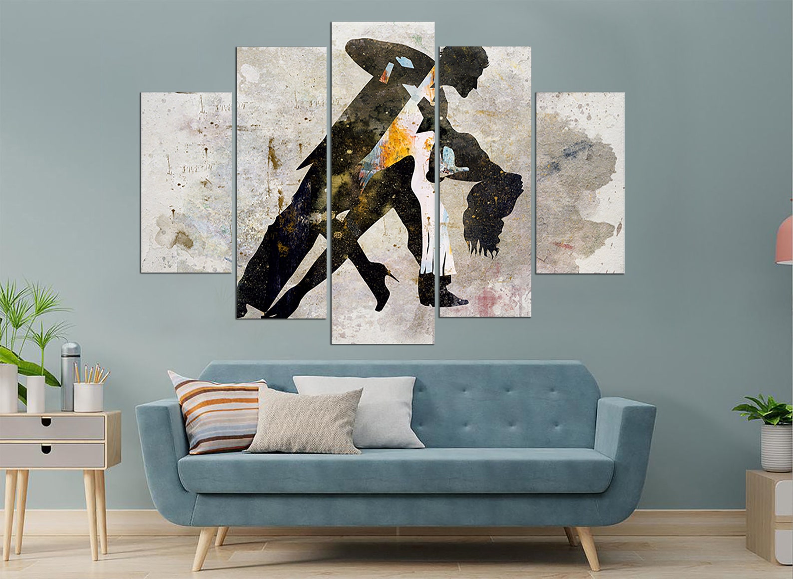 Couple Dancing Wall Art Print Dancing Couple Man and Woman Etsy