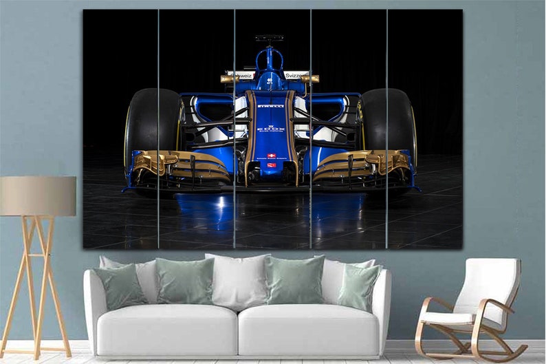 Racing Car Wall Art F1 Wall Decor Large Canvas Print Sport Car Racing Car Fan Gift Racing Car Canvas Home Decor Auto Sport Car Gift For Man