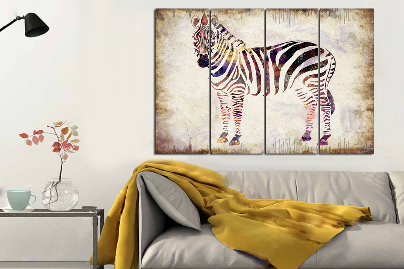 Zebra Canvas Wall Art South African Animal Multi Panel Print Etsy UK
