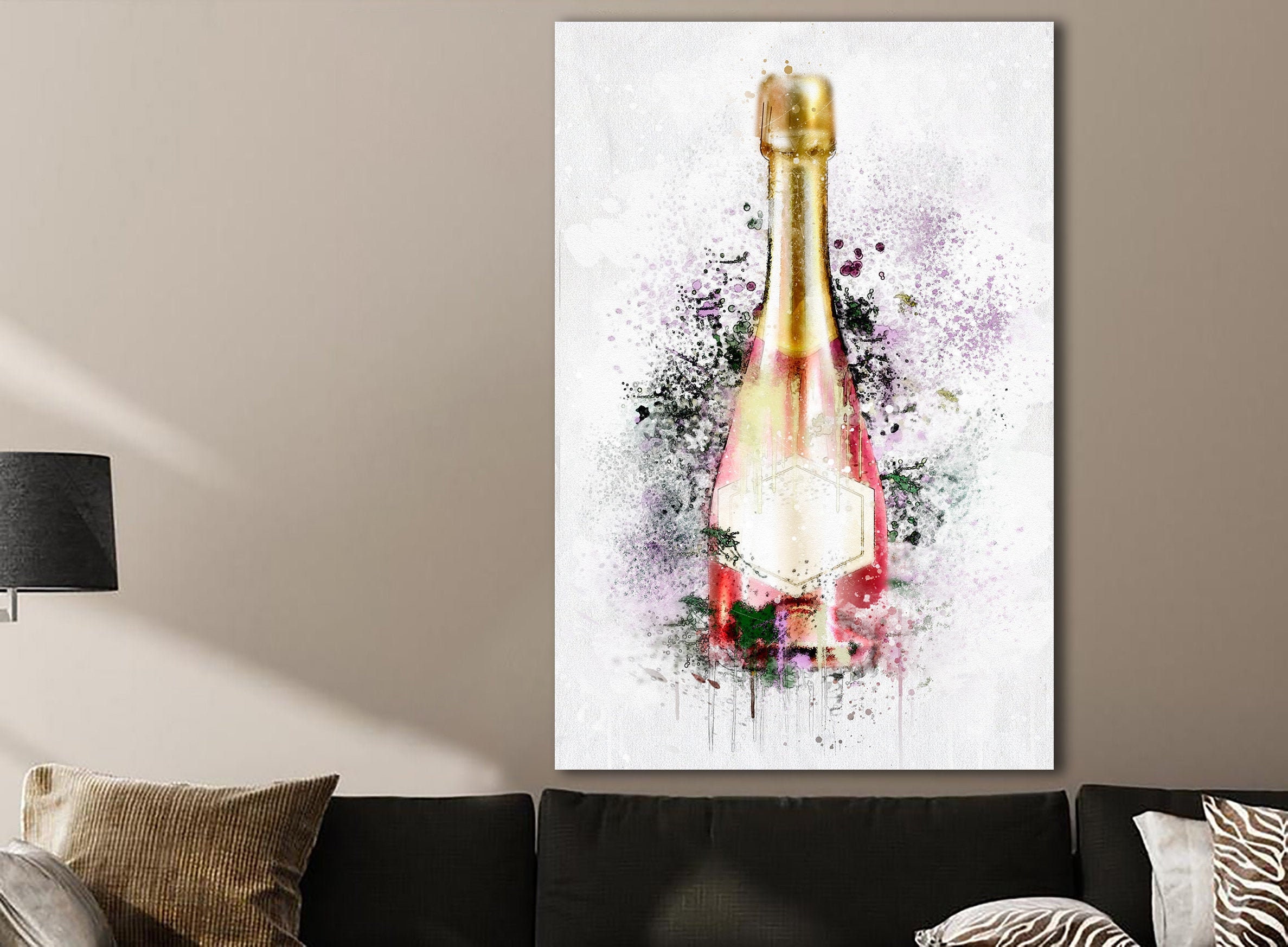 Veuve Abstract Champagne Art Print  Art prints, Framed art prints, Framed  canvas wall art