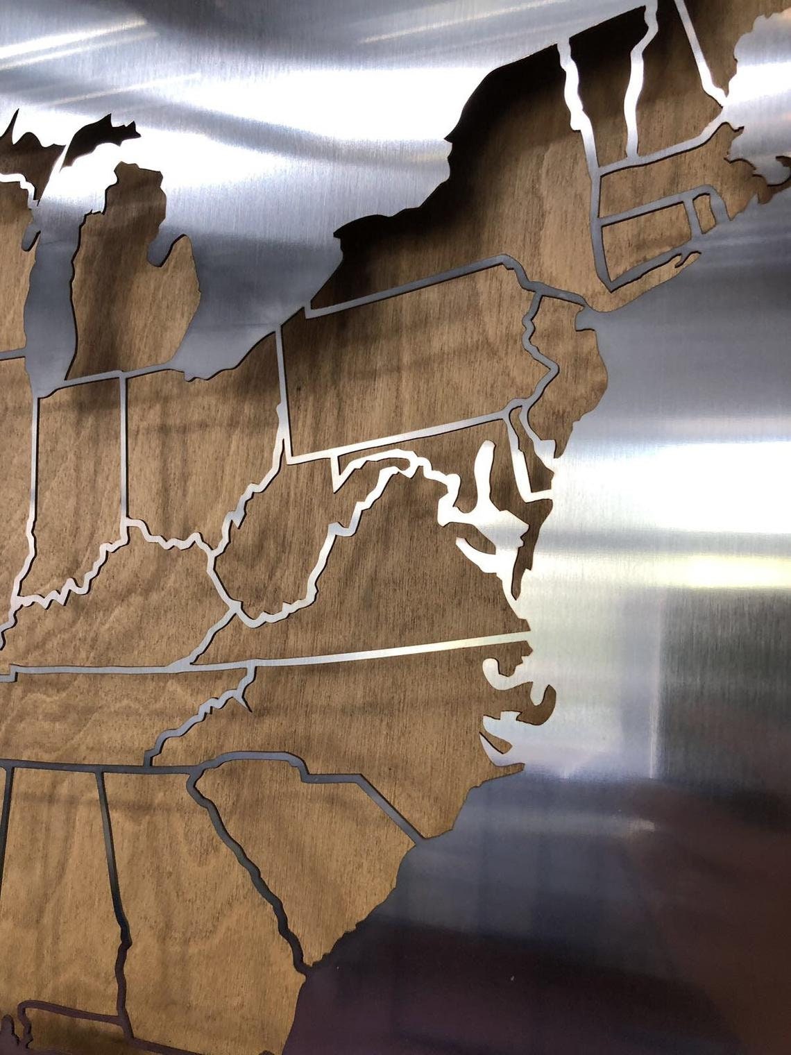 METAL USA Map Wall Art Metal American - Il Fullxfull.3201676273 Xuap