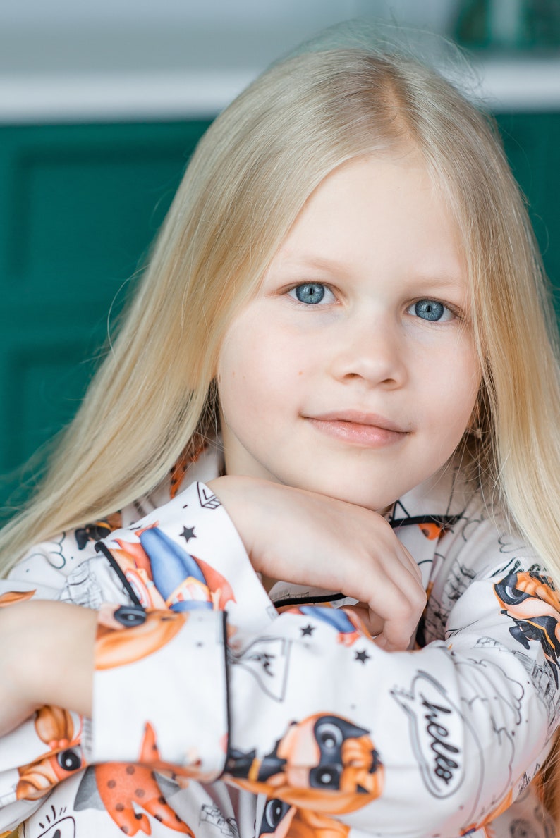 fashion night sky pattern handmade gift kids/' homeclothes Superhero cotton pajama with black stars organic textile sleepwear pjs