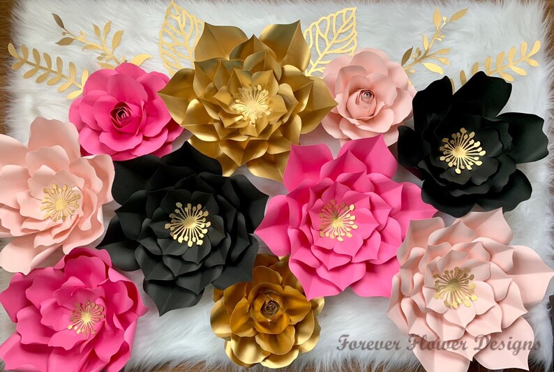 Kate Spade Paper Flower Backdrop Paper Flower Wall Decor Etsy