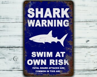 Download Shark Warning Etsy