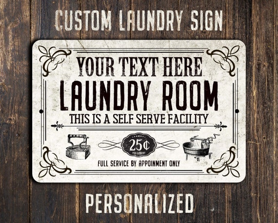 Vintage Laundry Room Metal Sign Etsy Nederland