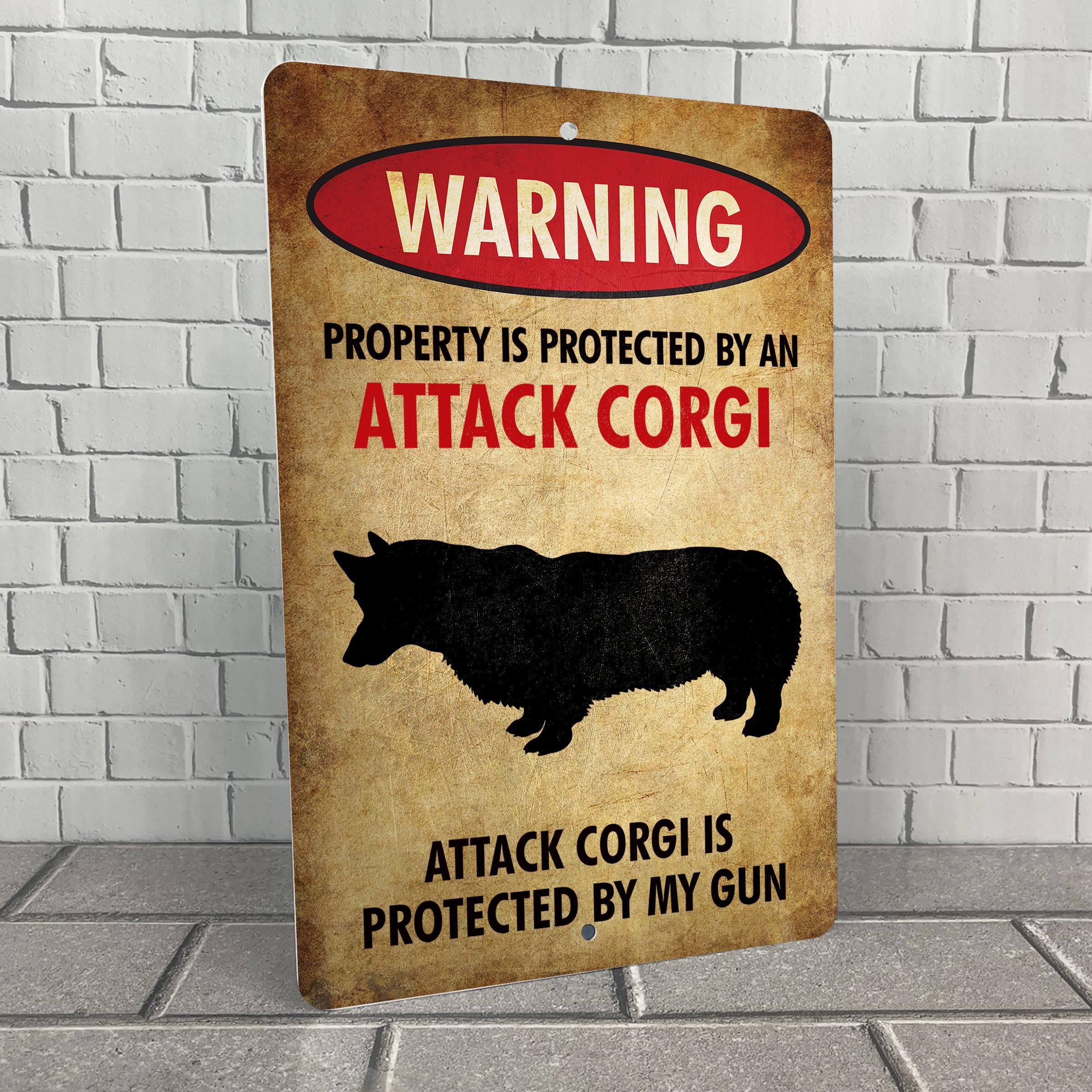 Cartello divertente con scritta in lingua inglese Warning Beware of