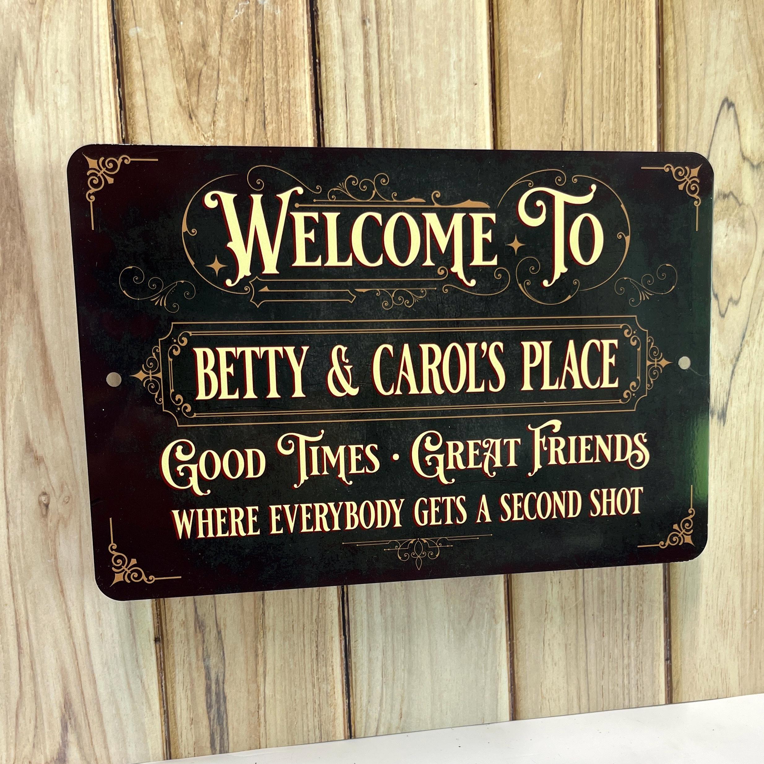 Letrero De Hojalata Moose Bay: Decora Tu Bar O Mancave Con Estilo Rústico (11 X 8 Pulgadas) A506