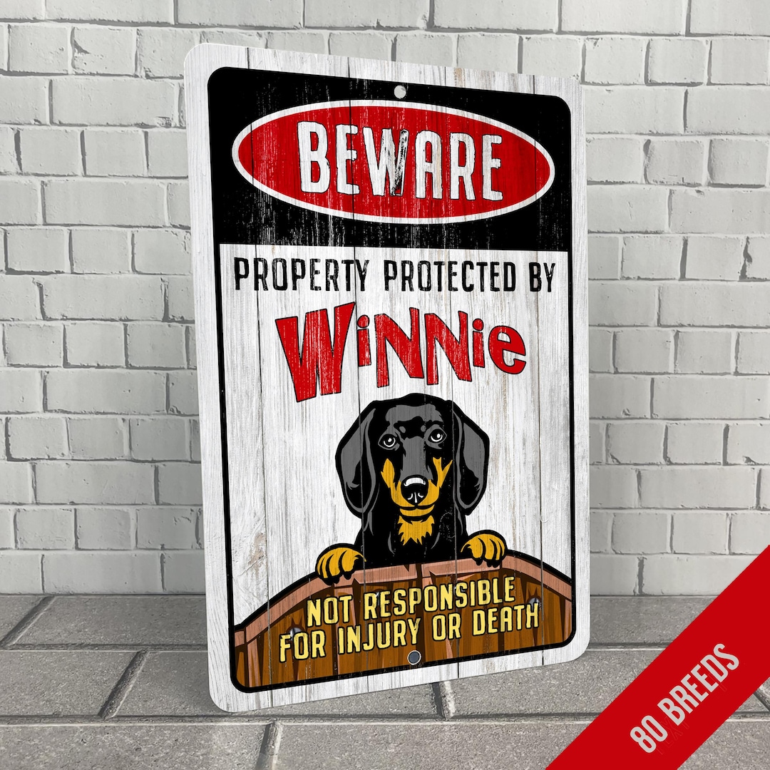 BEWARE OF DOG・PLEASE CURB YOUR DOG サイン2枚 PLEASE CURB YOUR DOG SIGN (7X10,WHITE,ALUMINUM) -REF24-1027