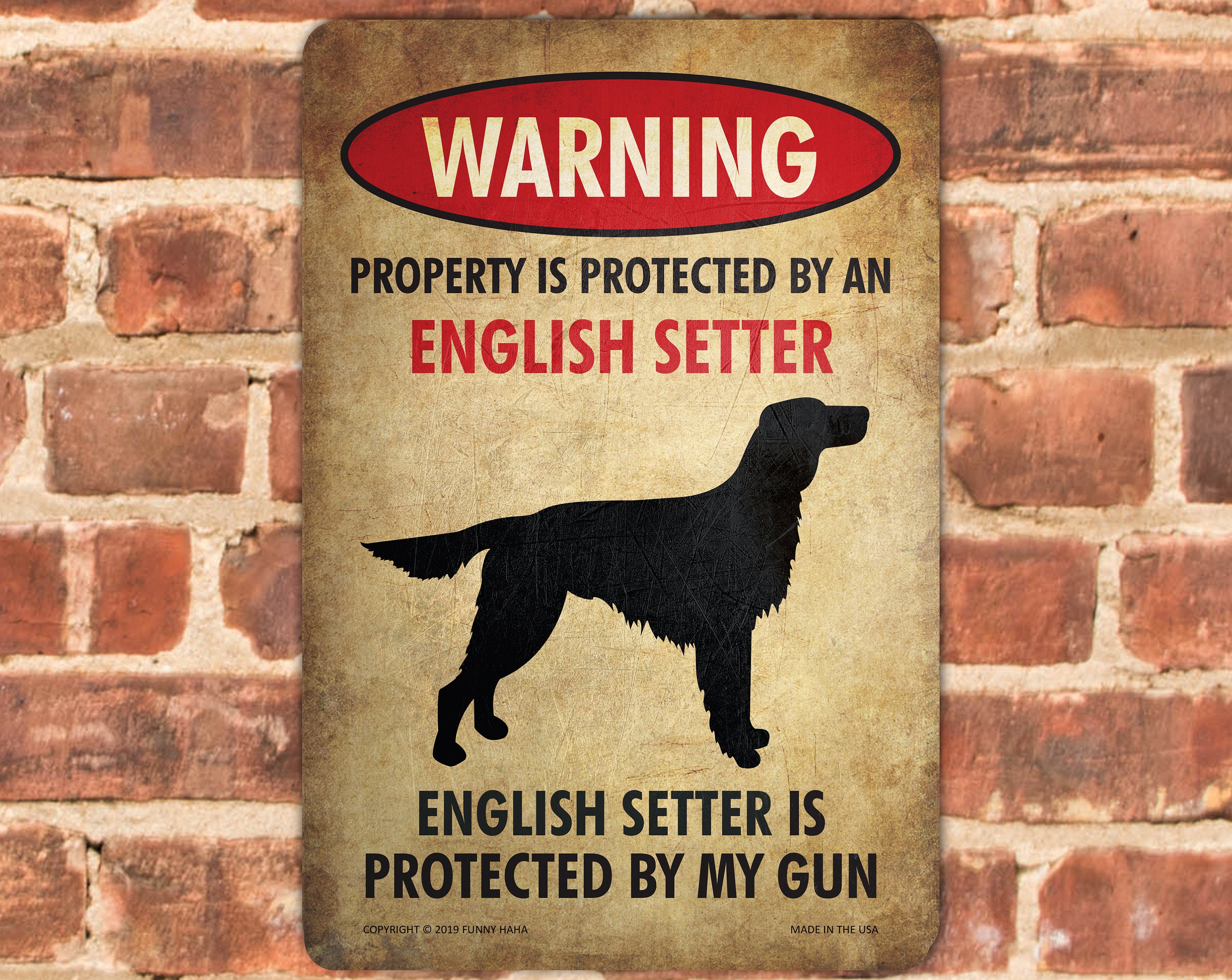 English Setter Sign Funny Beware of Dog Sign Property - Etsy Norway English Setter Sign Funny Beware of Dog Sign Property - Etsy Norway