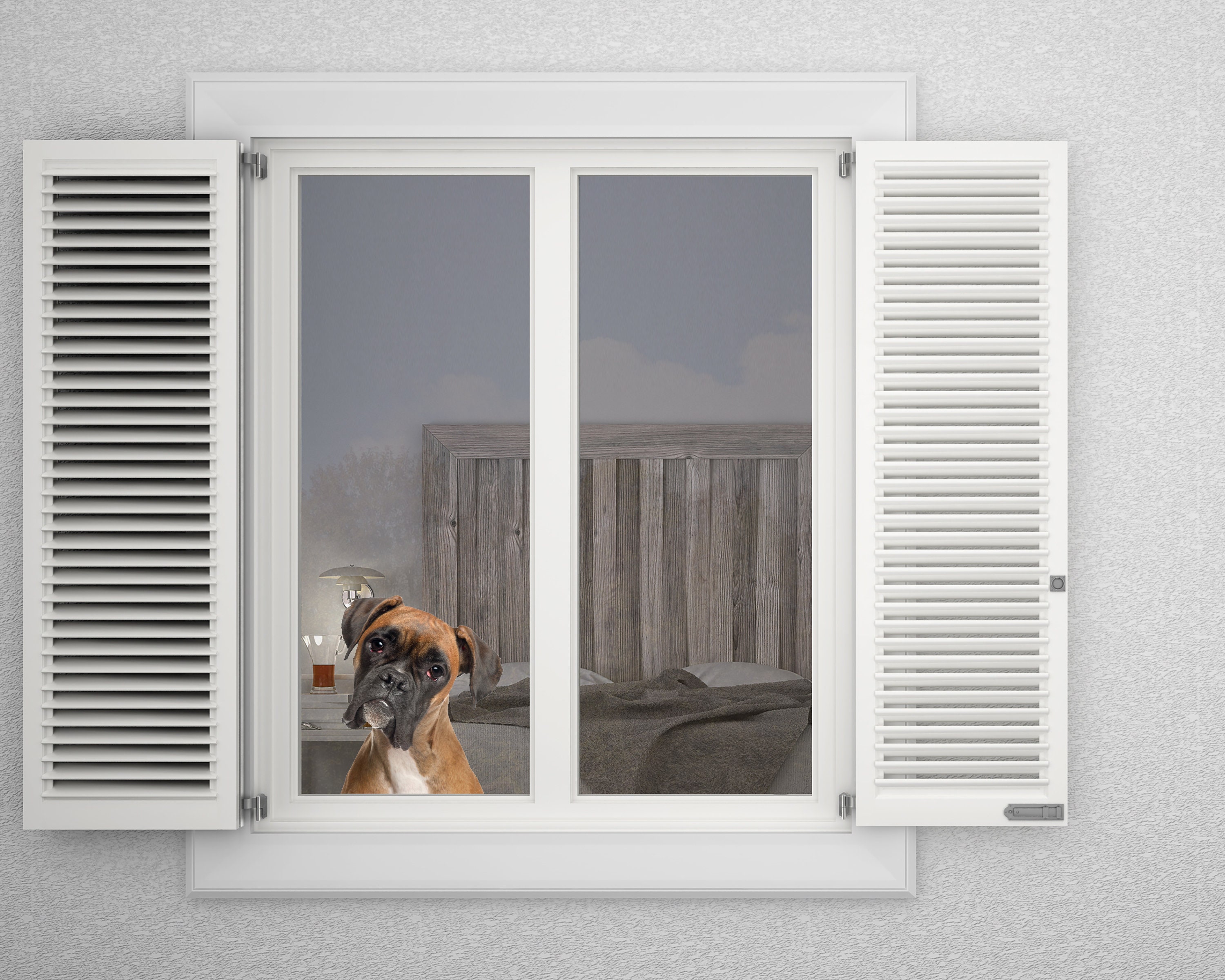 Window Pup - Boxer (felix) Double Sided Window Cling - Etsy