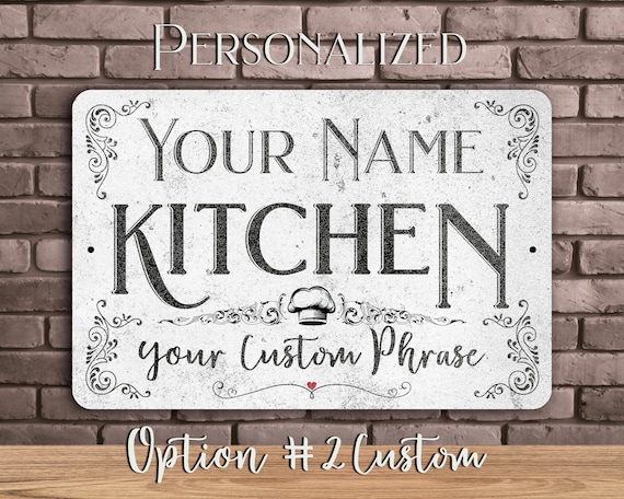 Kitchen Sign Seasoned With Love Custom Kitchen Decor Farmhouse