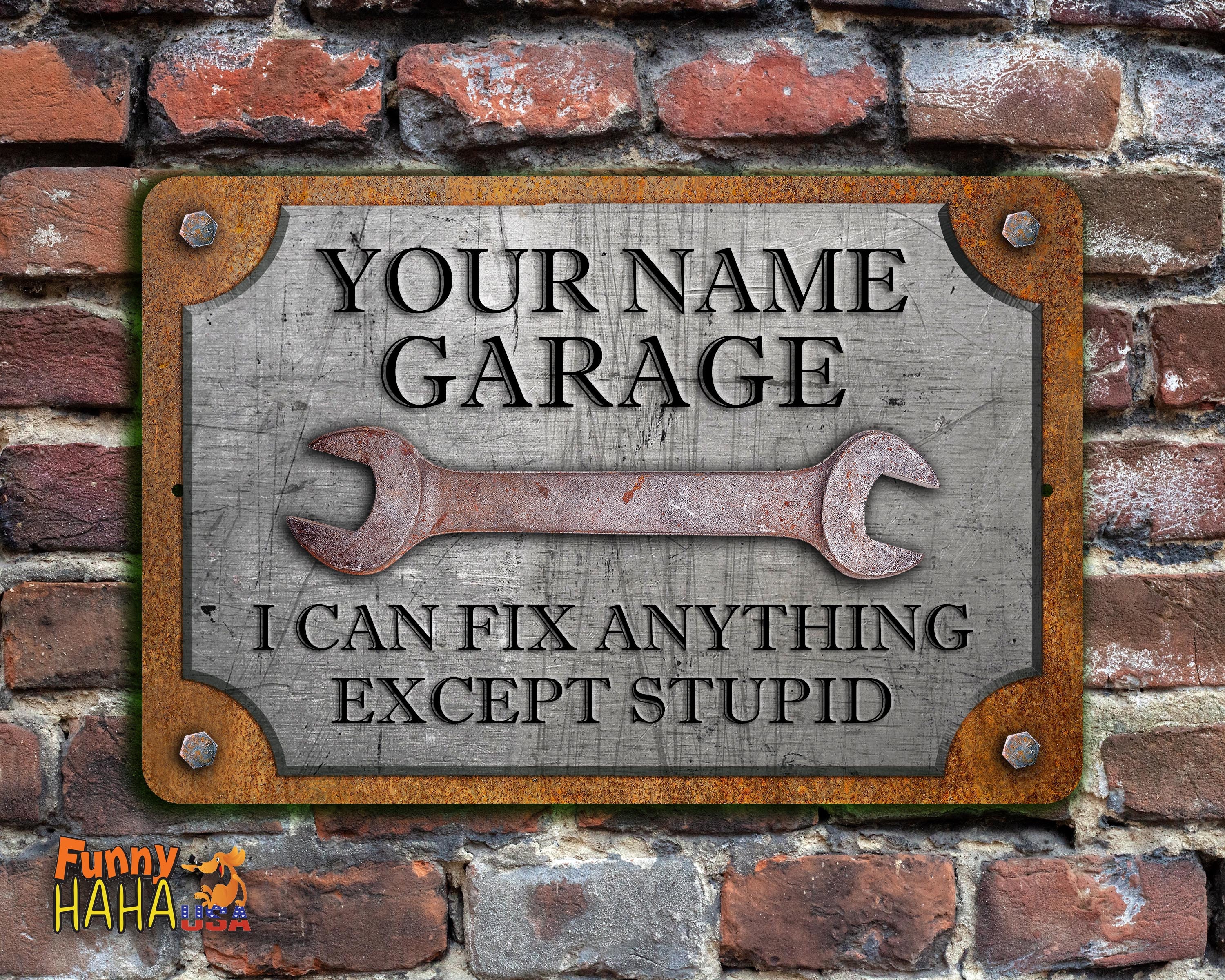 Custom Garage Sign Personalized Workshop Sign Cant picture