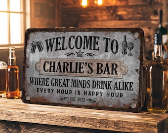 Hostye Cartello In Metallo 'Free Beer Tomorrow' – Targa Vintage 20x30 Cm Per Bar E Pub