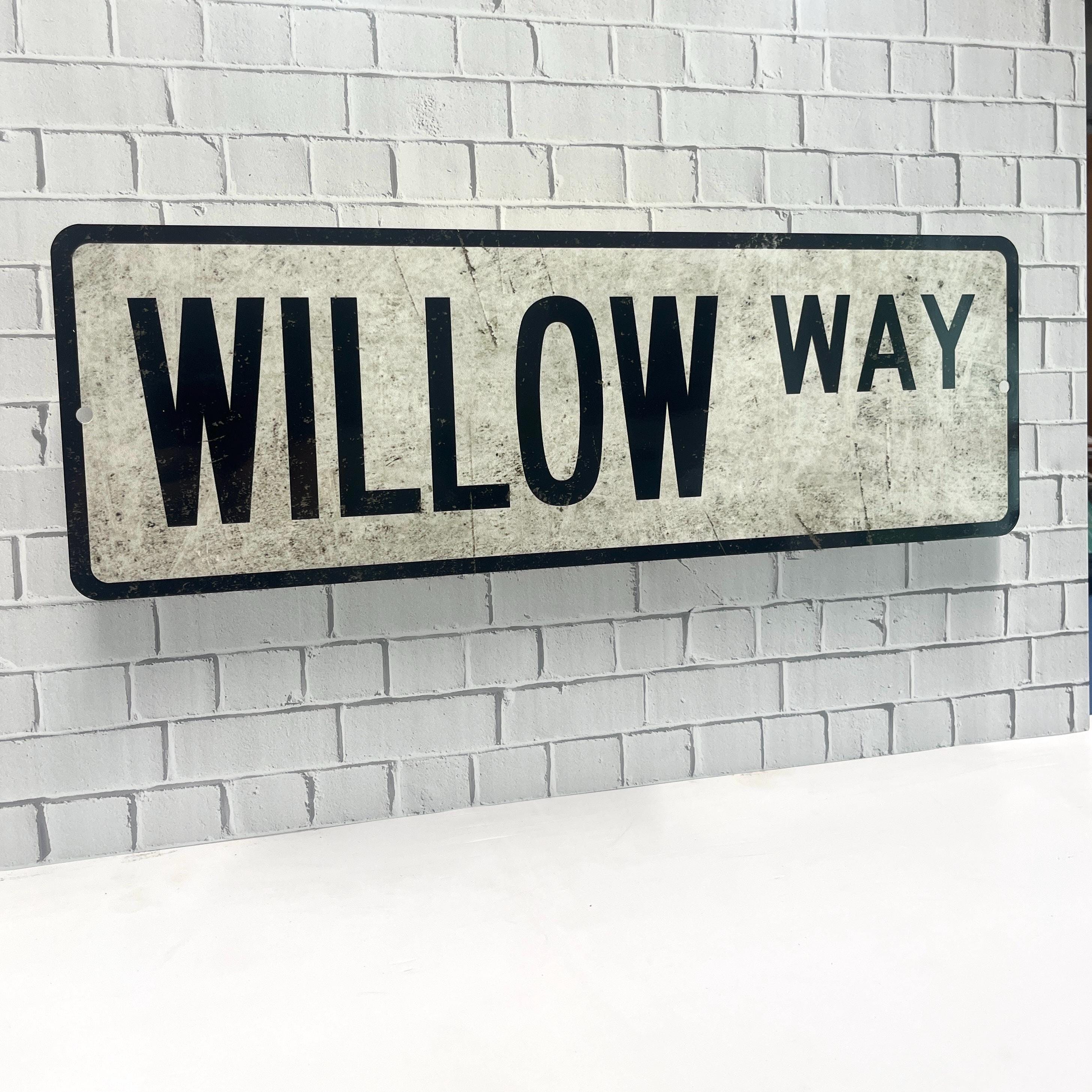 Custom Vintage-style Metal Street Sign With Weathered Appearance - 6" X ...