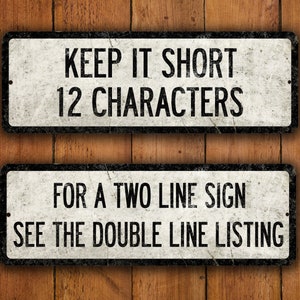 Custom Vintage-style Metal Street Sign With Weathered Appearance - 6