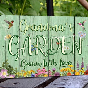 Custom Garden Sign | Personalized Flower Garden | Metal Garden Sign | Gift for Her | Mother's Day Gift