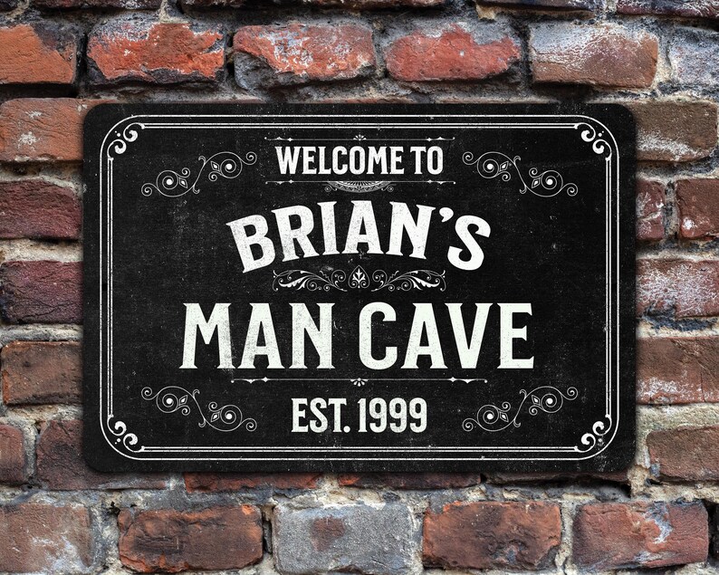 Personalized Vintage Aluminum Sign the Brookfield Etsy