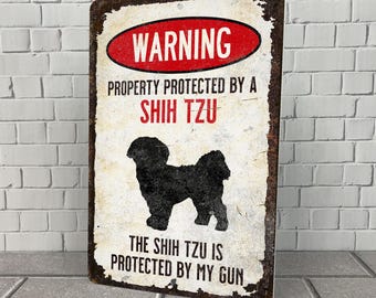 CARISPIBET Beware of the Dog! Segnali per proprietari di cani cartelli arning per l'ingresso di casa all'aperto cartelli da giardino targa per cancello 15,2 x 30,5 cm