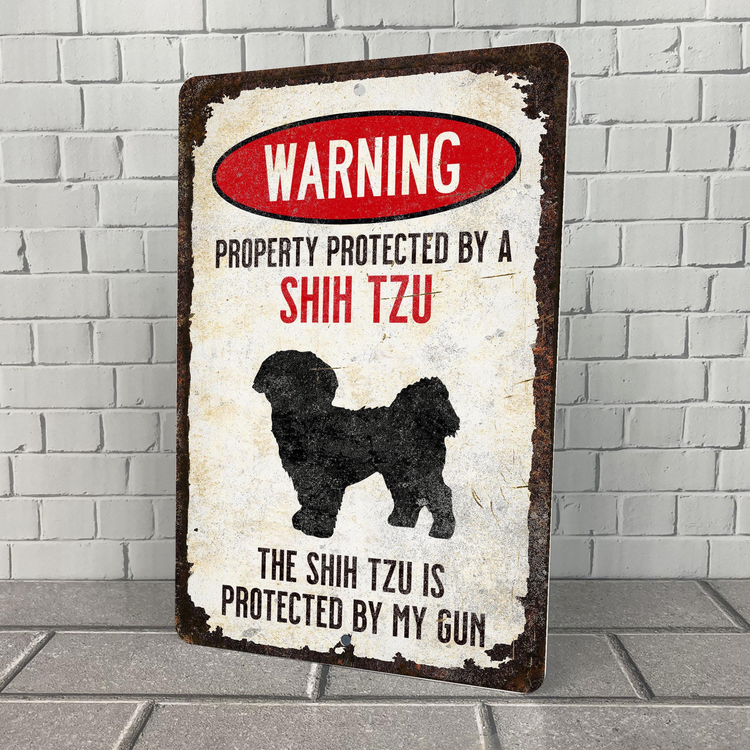 Shih Tzu Porch Sign
