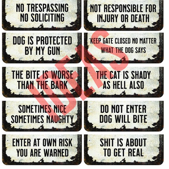 Anatolian Shepherd Sign: Beware of Dog Outdoor Metal Yard Decor - Etsy