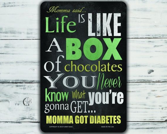 Life Is Like A Box Of Chocolates Funny Metal Sign Etsy Life Is Like A Box Of Chocolates Funny Metal Sign Etsy